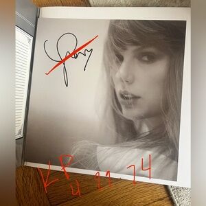 Signed Taylor Swift TTPD Vinyl